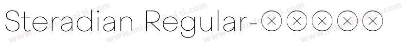 Steradian Regular字体转换